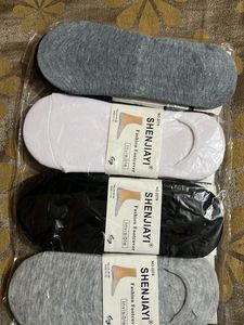 Multi Color 5 Pairs Footies