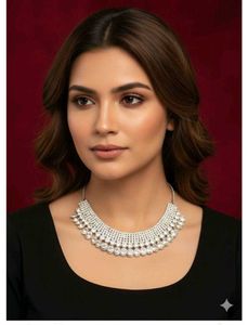 Elegant Diamond Necklace new with tag