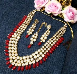 Anushka Sharma Gold Antique Long Neck