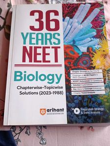 36 Years NEET Biology Book