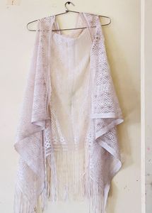 Lace Fringe Vest