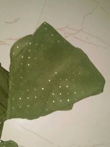Olive Green Tiered Dress