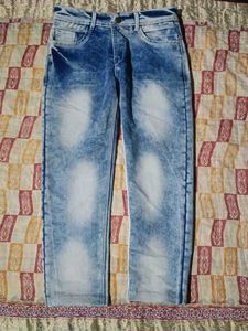 Acid Wash Denim Jeans