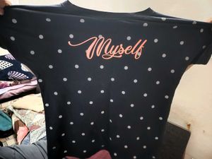 Polka Dot &#39;Myself&#39; Tee