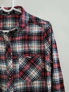 Red Plaid Flannel Shirt