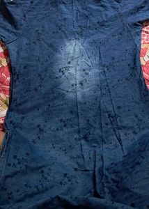 Denim Button-Down Top