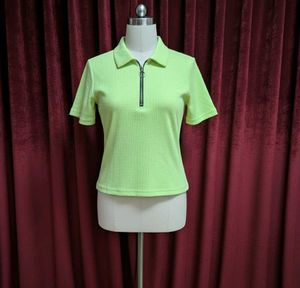 💚💚Lime Green Y2k Polo Top💚💚