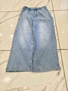 Wide Leg Denim Jeans