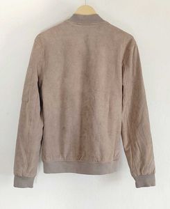 H&amp;M Suede Bomber Jacket