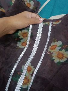 Organza Floral Kurti