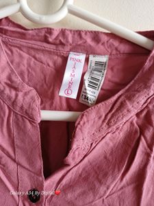 Casual Women Pink Shirt (S/M)