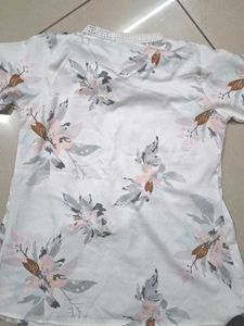 Beautiful Designed White Empire Top