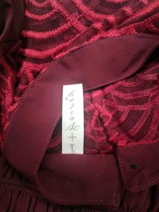 Elegant Maroon Top