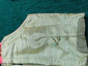 Ethnic Girls Zardozi Lehenga in Silk