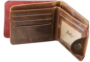 Bailini Men Brown Genuine Leather Wallet