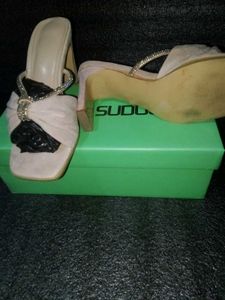 Baby Pink Velvet Bow Heels