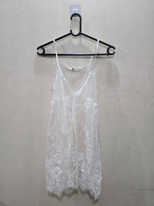 Sexy Ehite Babydoll