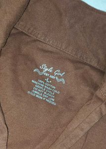 Brown Casual T-Shirt