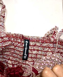 Printed Spaghetti Strap Dress