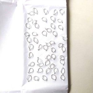 Pure Silver Dimond Nose And Ear Earings 1 pair
