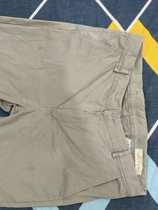 Zara lime green cotton blend trouser(casual&amp;Formal