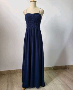 Elegant Navy Blue Maxi Dress