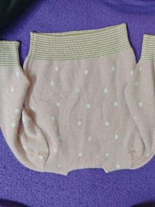 Pink Floral Knit Sweater