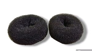 Black Hair Bun - Large (2pcs)