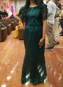 Green colour Cocktail Dress