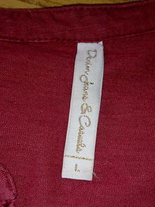 Maroon Top | Cap Sleeves