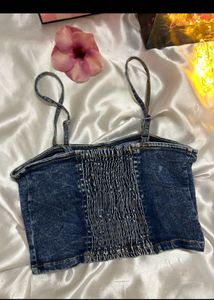 Denim Crop Top