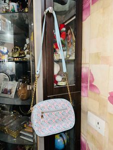 Sky Blue Sling Bags.