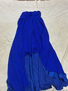 Royal Blue High-Low Dress