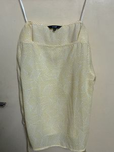 Elle Yellow Patterned Top