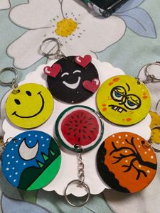 Handmade Painted Keychains