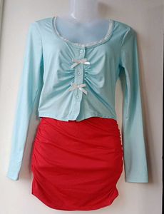 Cute Light Blue Crop Top