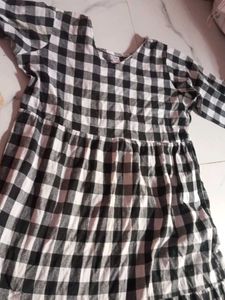 Checkered Casual Dress