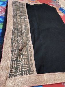 BLACK SAREE With Blouse
