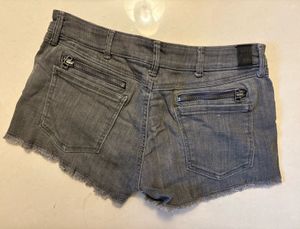 Gray Denim Shorts