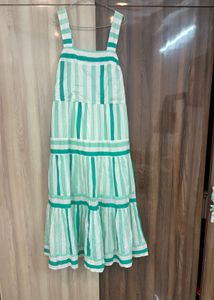 Striped Sleeveless Maxi Dress