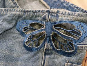 Butterfly Cutout Y2K Jeans