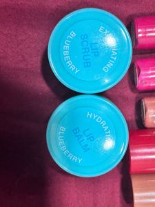 Lipstick,lipcolor,lipgloss Lipbalm N Lip Scrub Combo