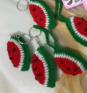 Crochet Watermelon Keychain 🍉🫧