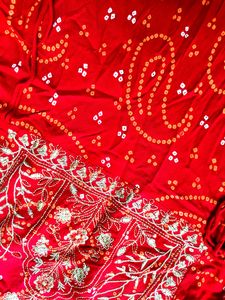 Beautiful Bright Red Anarkali Dress From Myntra, S