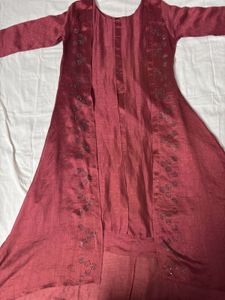 RUST ANARKALI KURTI