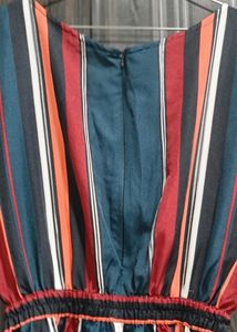 Striped Jumpsuit In Xxl