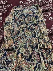 Paisley Print Maxi Dress