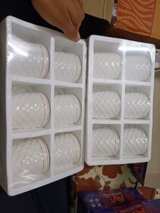 12 Pcs Golden Line Cup Set New😍💯 Available