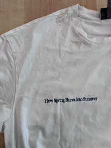 White Graphic Print T-shirt