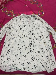 Butterfly Print Long Sleeve Top